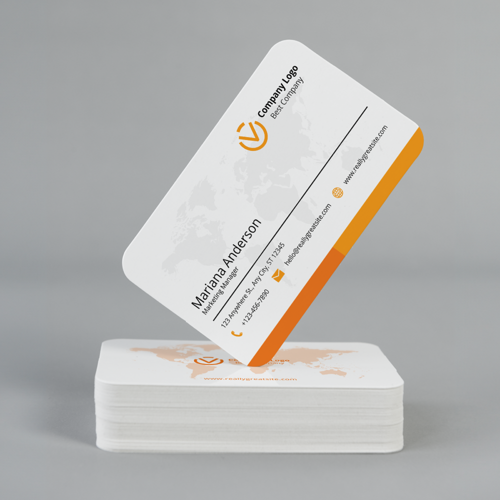 Witte plastic visitekaartjes