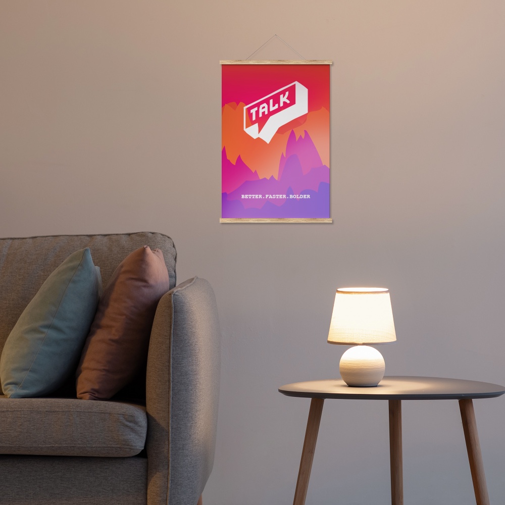 Posters met houten hanger